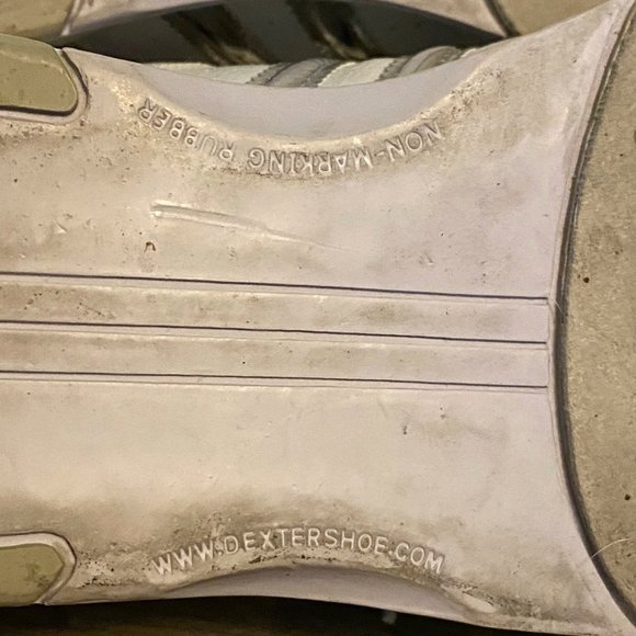 Dexter Slide Rite Bowling Shoes White Metallic Silver Sneakers Womens 8.5M - Picture 11 of 11